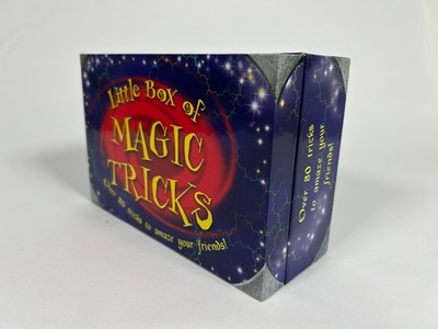 Kleine Schachtel mit Zaubertricks, 8 Minibücher, Requisiten, über 80 Zaubertricks