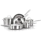 Modern Design 10-Piece Stainless Steel Cookware Set