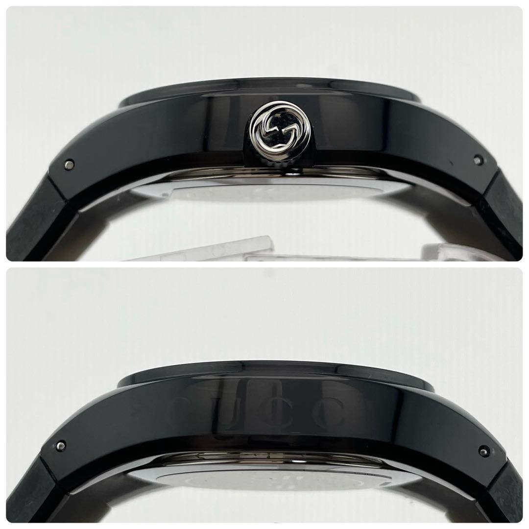 Gucci Sync Interlocking Logo Quartz Watch Gray Bl… - image 5