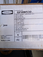 Hubbell Circuit Guard Hardwired GFCI Class A 30A 250V Manual Reset GFHW530