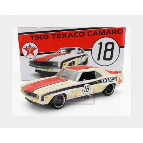 1:18 GMP Chevrolet Camaro Rs Coupe #18 Texaco 1969 White Red Black GMP18986 - Immagine 2 di 2