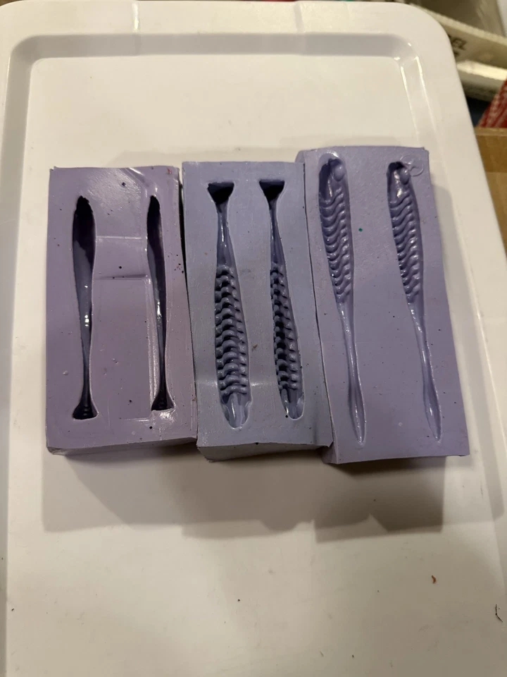 Silicone Swimbait Open Pour Mold Lot Bait Making - Image 3 of 3