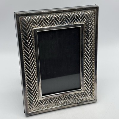 Ralph Lauren Silver Plated Equestrian Braid Design Picture Frame