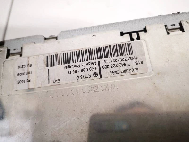 1k0035186d Kassettenradio Autoradio 7642223360 Volkswagen Touran DE2199676-62 - Bild 3 von 4