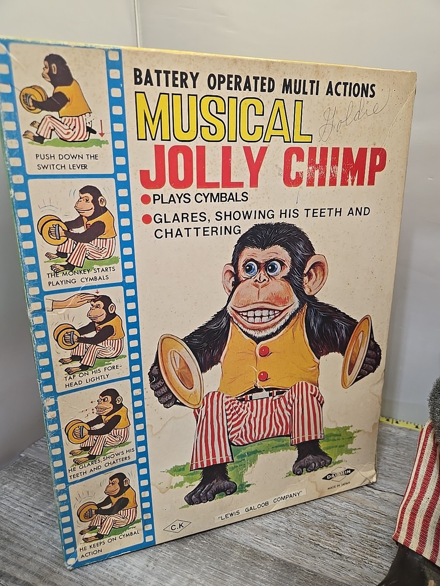 70s Vintage Jolly Chimp Monkey 日本製 Vtg CK Musical Jolly Chimp Clapping Cymbal Monkey Japan