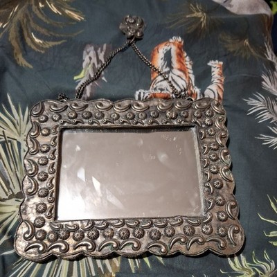 Antique Harem Mirror With Ornate Work