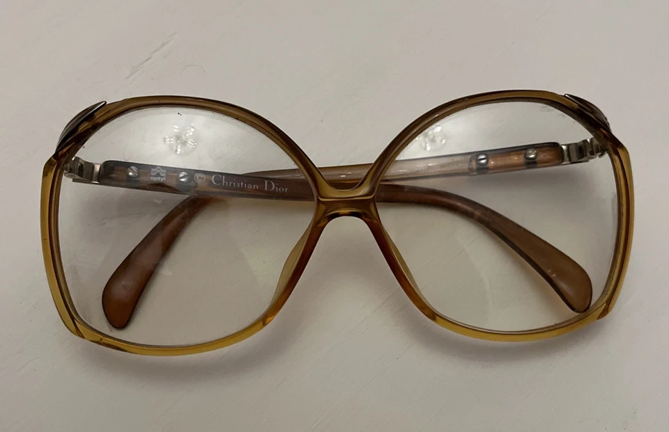 Gafas retro vintage Christian Dior Nº 2104 diseñador RARAS AÑOS 70 80 Foto 2 de 4