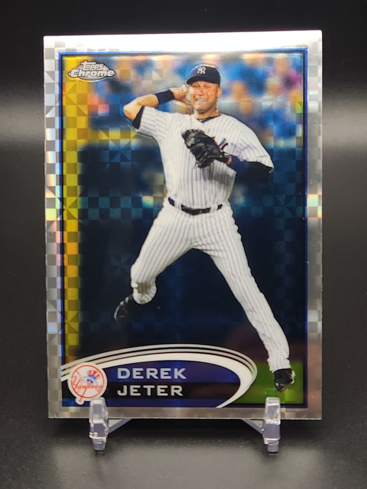 DEREK JETER 2012 Topps Chrome X-FRACTOR SP Parallel Card #84 YANKEES HOF 🔥💥🔥