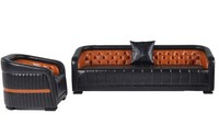 Luxus Dreisitzer Mit Sessel Wohnlandschaft Polstergarnitur Relax Sofa 3+1 Sitzer