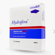 Hydrofera Blue Ready Antibacterial Blue Foam Dressing 8 X 8 Hbrs8820 10box Hydrofera Blue Ready Antibacterial Blue Foam Dressing 8 X 8 Hbrs8820 10box