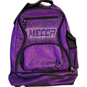 Rebel Athletics  Glitter Amethyst Purple Cheer Backpack Mecca AMETHYST REBEL DREAM BAG PLUS WITH WHITE ZIPPER – Shop Rebel  main image 3