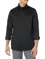AMAZON ESSENTIALS DRESS SHIRTS, BUTTON DOWN, LONG SLEEVE STRETCH MEN'S- SIZE: XL
