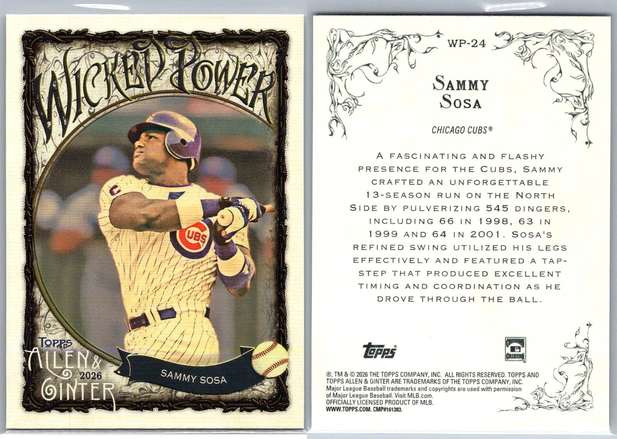 25+ Topps Sammy Sosa Baseball Sports Trading Card Singles for sale