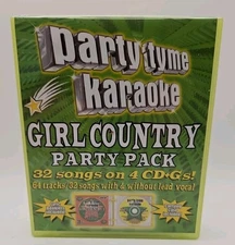 Party Tyme Karaoke - Girl Country Party Pack (32-song Party Pack) 4 CDs