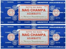 Satya Sai Baba Nag Champa Agarbatti Pack of 2 Incense Sticks Boxes 250gms Each