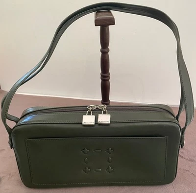 SAC FEMME "La Bagagerie" cuir vert foncé - Photo 1/4