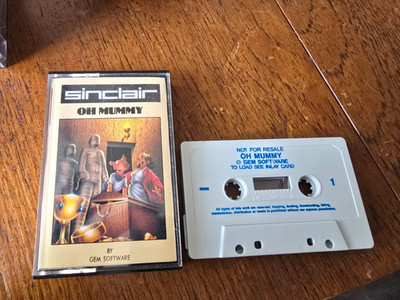 ZX Spectrum - Oh Mummy (Sinclair) Kassette