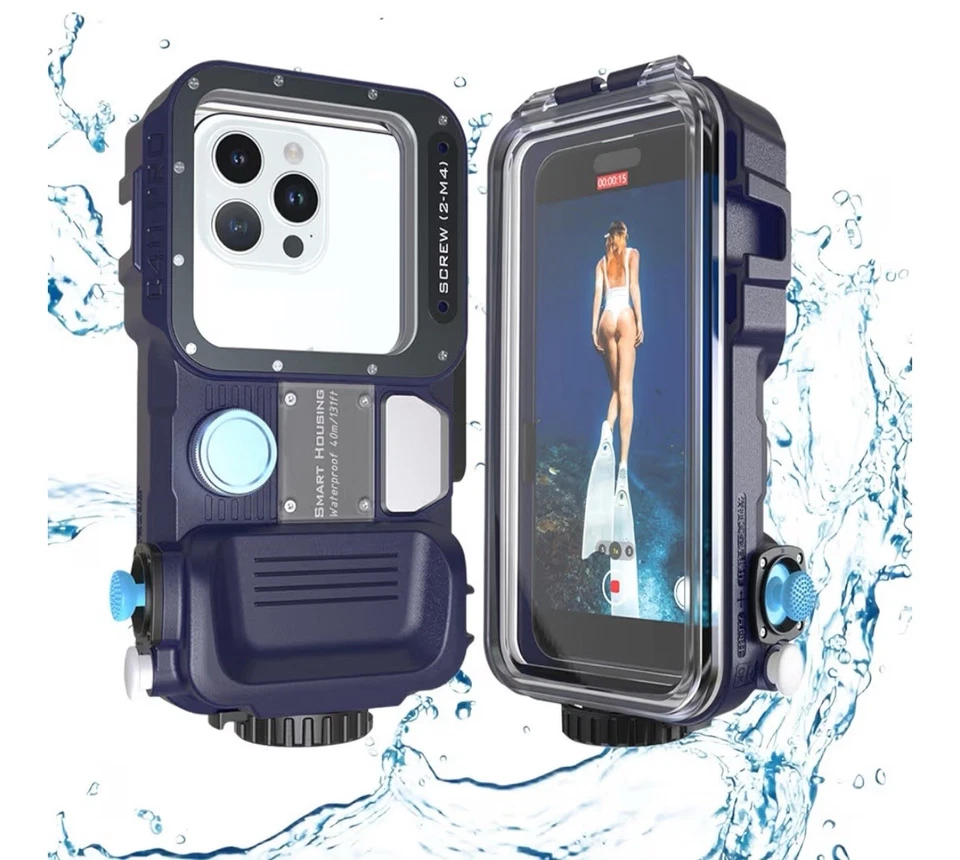 Funda universal para teléfono submarino para snorkel y buceo, [131 pies/40 m] C40-pro Foto 2 de 4