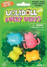 UglyDoll Lucky Uckys 4 piece Pocket Sized Lucky Spirit Guides, 1.5"