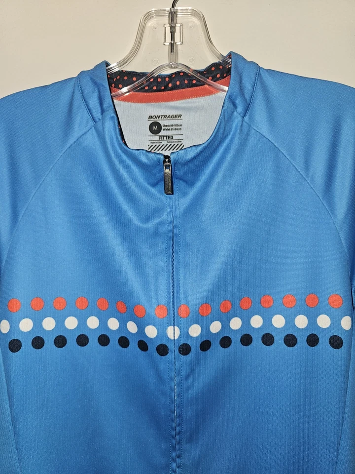 Camiseta deportiva de bicicleta Bontrager Circuit Ltd ajustada mediana para hombre azul con logotipo gráfico Foto 2 de 4