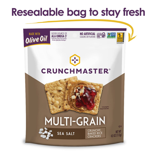 Multi Grain Gluten Free Sea Salt, 4 Ounce Bags, (Pack of 12) - Picture 4 of 11
