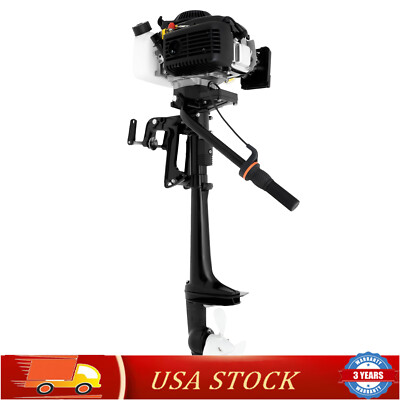 HANGKAI 4-Stroke 4HP Heavy Duty Outboard Motor Fishing Boat Engine & Air Cooling