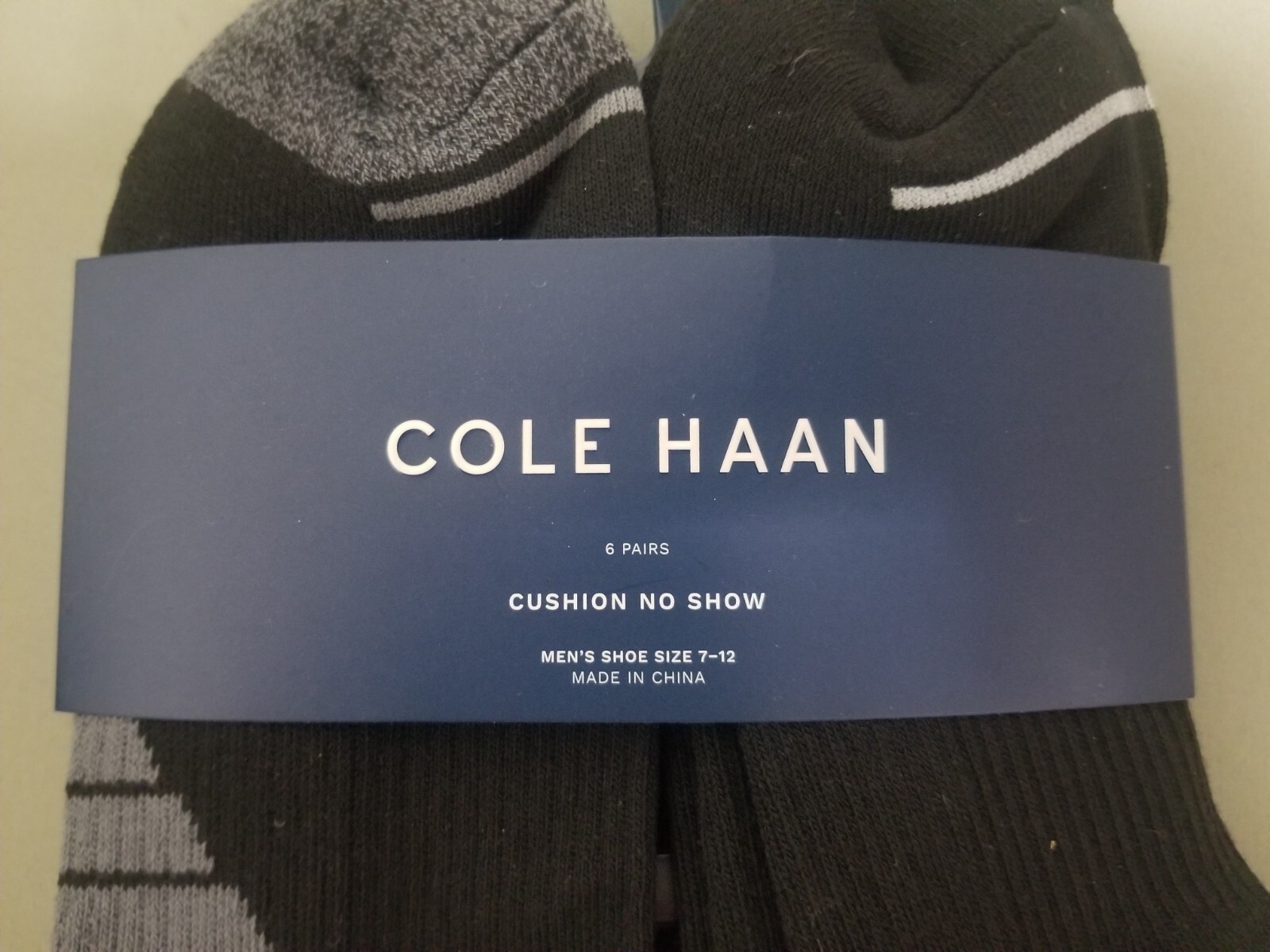 New Cole Haan Mens 6 Pair Cushion No Show Socks. eBay