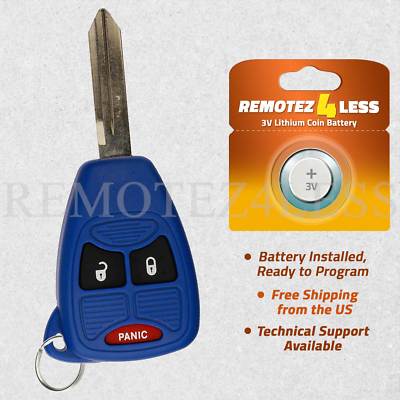 Keyless Entry Remote for 2007 2008 2009 2010 2011 2012 Dodge Caliber Key Blue
