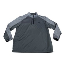 Callaway Weather Series 1/4 Zip Pullover Jacket Shirt Men XXL Two Tone Gray Golf