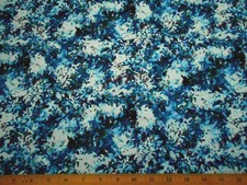 Abstract Fabric By Yard Turquoise Blue Purple Gray Fabri-Quilt Premium Cotton C