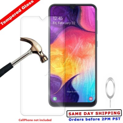 Anti-Bubble 9H Tempered Glass Screen Protector Flim for Samsung Galaxy A50 Phone