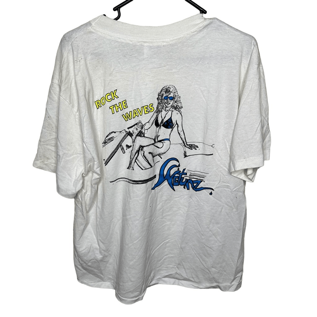 Vintage 90s Rock The Waves” Bikini Girl T Shirt Large eBay