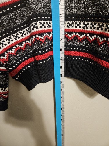 Liz Sport Womens Red, White and Black Knit Crewneck Sweater Size Small - Picture 6 of 6