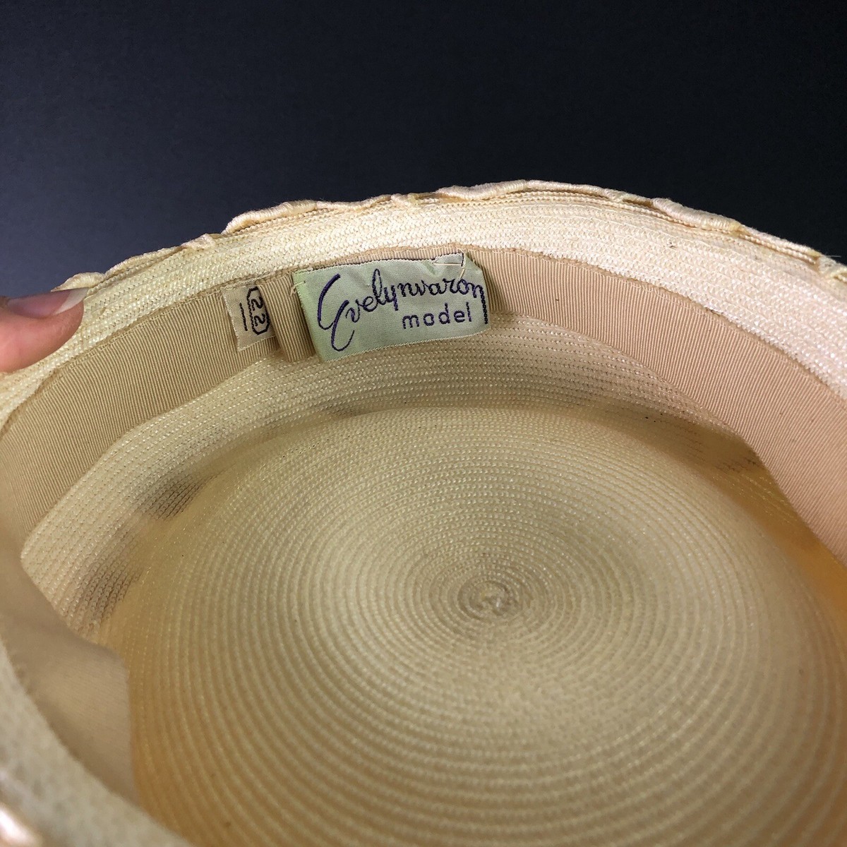 Vintage Evelynvaron 1950s Women Lace Pillbox Hat Ivory Cap  display picture 1