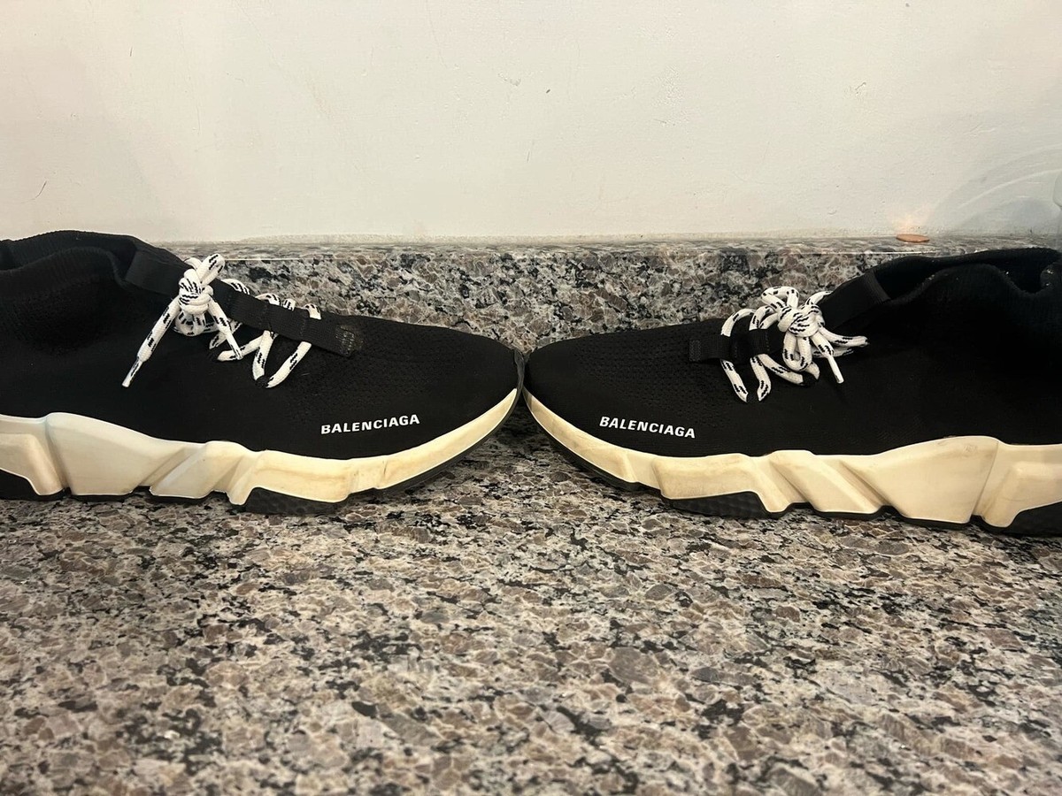 Balenciaga Speed Trainer Black White Size 11.5 (334327) | eBay display picture 2