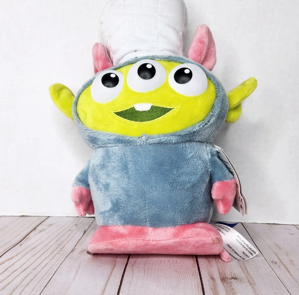 全新!!! 2021 迪士尼皮克斯外星人混音 Ratatouille Remy 9 英寸毛绒全新带标签 — 第 2/4 张图片