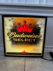 BUDWEISER SELECT LIGHT BEER ADVERTISING SIGN – ANHEUSER-BUSCH MAN CAVE VTG