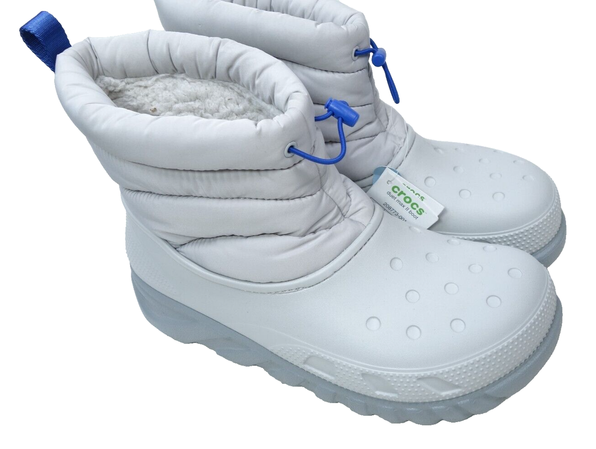 Crocs Duet Max II Boots Winter Gray Men Size