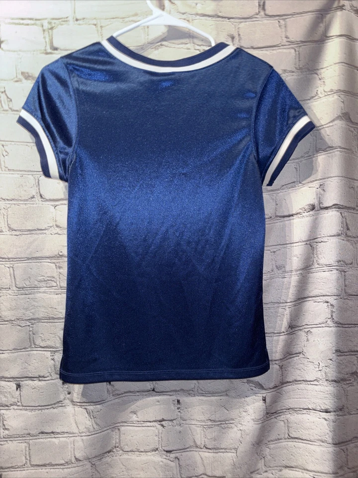 Ropa del equipo de la NFL Camiseta Indianapolis Colts Mujer Camisa Azul Mediana Con cordones Cuello en V Foto 4 de 4