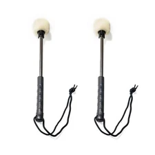 2Pcs Marching Bass Drum Mallets Timpani Percussion Mallet Felt Mallets Sticks...