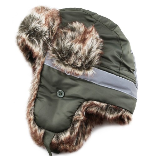 Trapper Hat - The Hat Depot All Size Trooper Hat with Safety Reflective Aviator - Picture 21 of 54