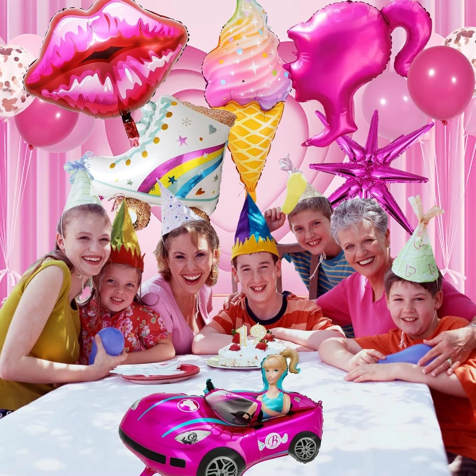 Девочек розовый день рождения украшения комплект - воздушные шары 128шт - Изображение 2 из 4