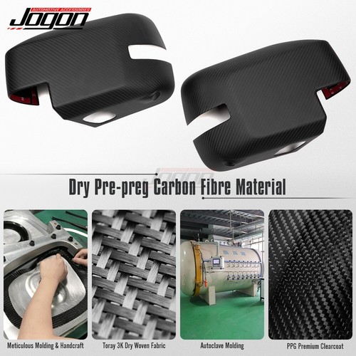 Tapa de espejo retrovisor lateral de carbono mate para Ford Bronco 2021-23 2024 Raptor - Imagen 5 de 16