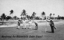Florida Boca Golf Club Tommy Armour Oldsmobile Sales Golfing Postcard AA67882