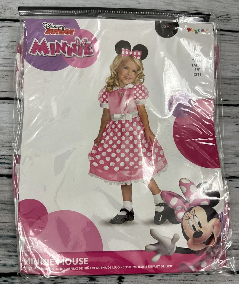 Disguise Toddler Disney Junior Minnie Mouse Halloween Costume Sz 2T Small NEW - Image 2 of 4