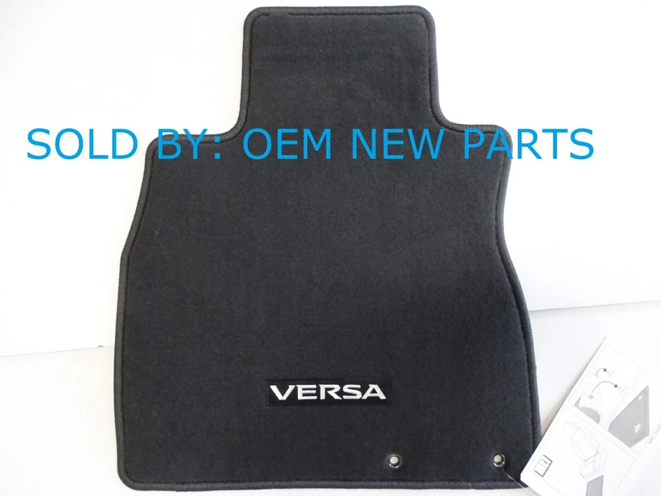 Genuine NISSAN VERSA NOTE Carpet Floor Mats Black Genuine 4 pc. 999E244100 - Image 2 of 4