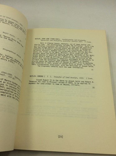 MORMON MANUSCRIPTS TO 1846 ed. by Andrus and Bennett - 1977 - Bibliography - Picture 6 of 9