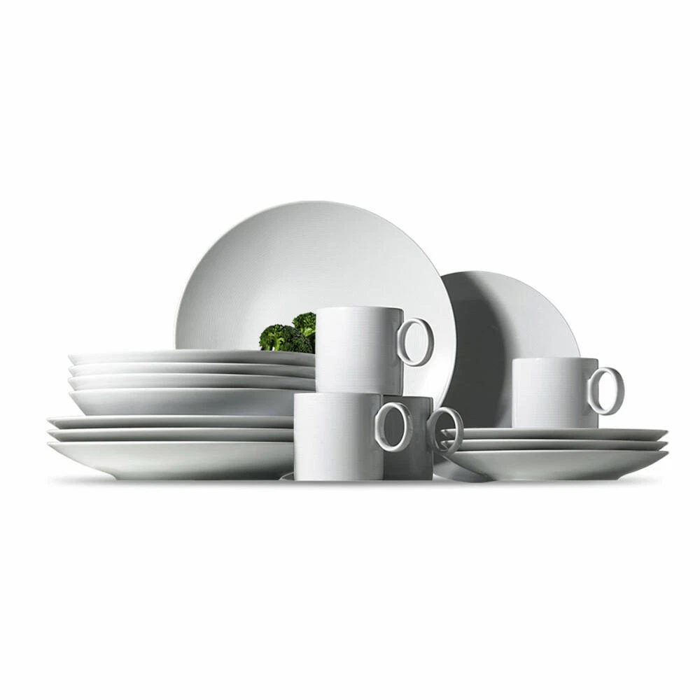 Thomas Loft Set 3 White Porcelain Dishwasher Dinnerware