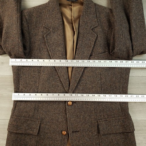 Pendleton Vtg USA Tweed Blazer Men's 42L Slim Wool Two Button Single Vented - Picture 11 of 16