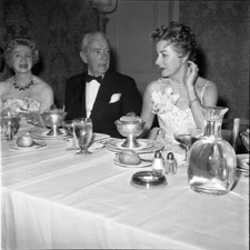 Clifton Webb Irene Dunne Vintage Candid Original Camera 2.25 x 2.25 Negative